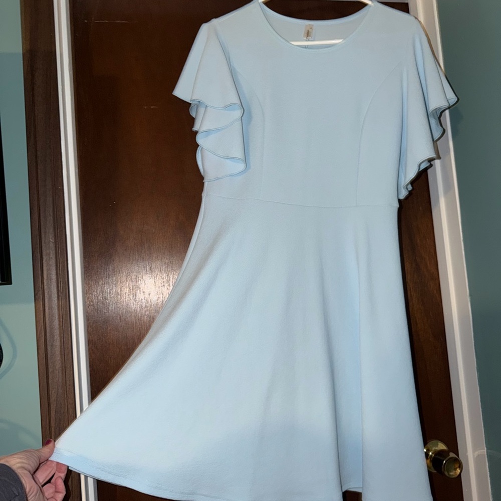 Beautiful  Light Blue Large Women's Dress.